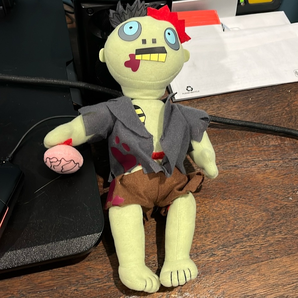 Zombie plush doll